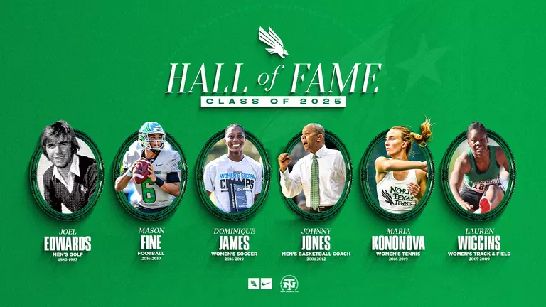2025 UNT Athletics Hall of Fame Class Announced