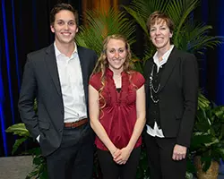 From left: John Wojciechowski, Jillian Smith and Diane Dietz