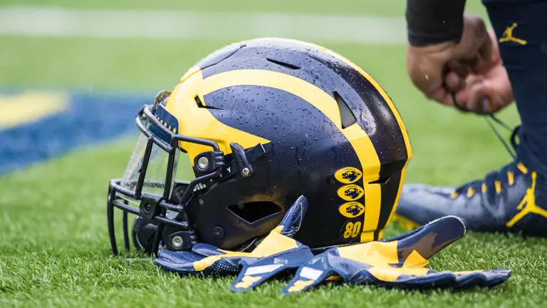 Michigan Winged Helmet