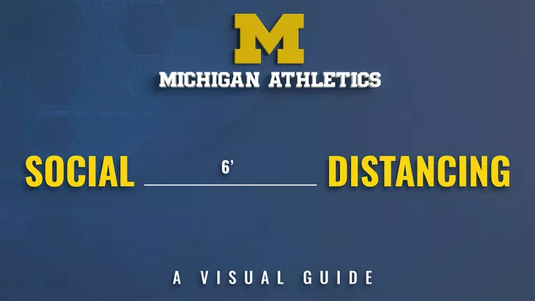 Michigan Athletics PSA: Visual Guide to Social Distancing