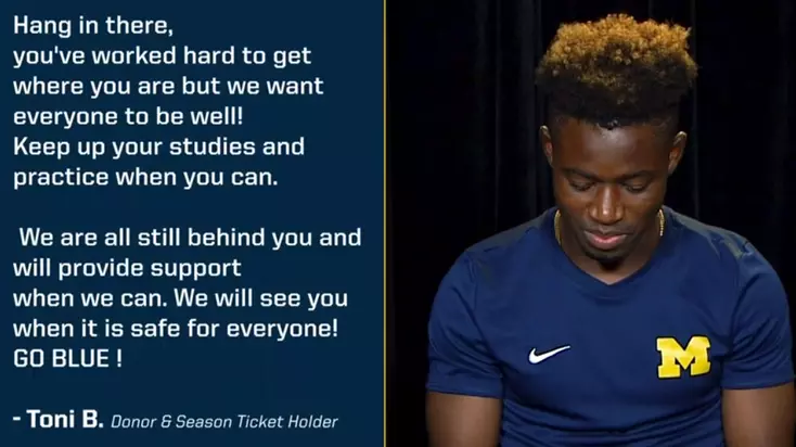 Wolverines Read Your 'Messages of Encouragement' Part 2