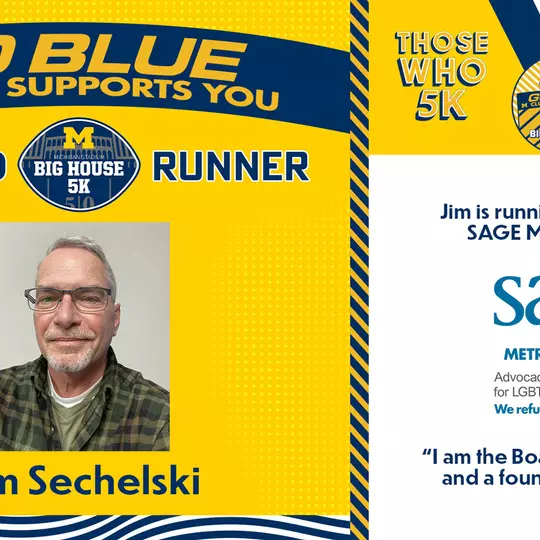 Big House 5K Featured Runner: Jim Sechelski - SAGE Metro Detroit