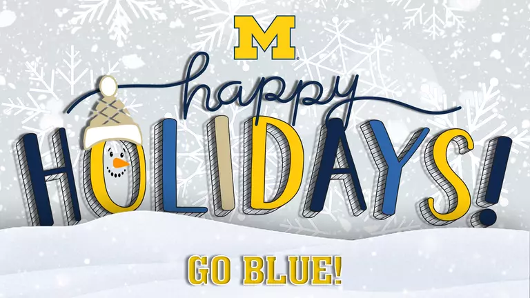 Happy Holidays from Michigan Athletics!