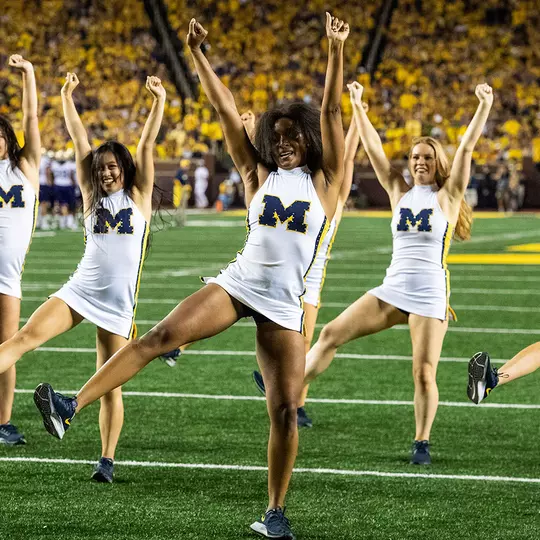 Dance team at Washington football game