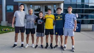 From left: Brock Mantanona, Zar Walker, Chris Kiser, Teddy Flores, Cameron Catrabone, Justin Gates.