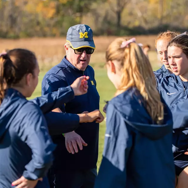 Michigan Women's Cross Country Huddle