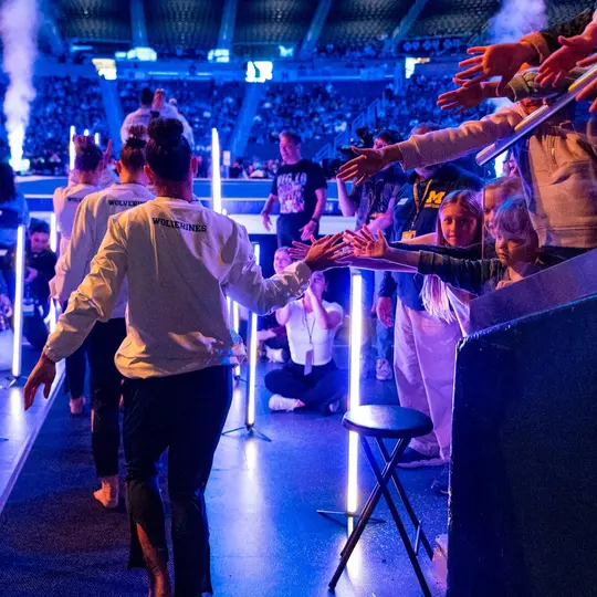 Women's Gymnastics Premeet March In