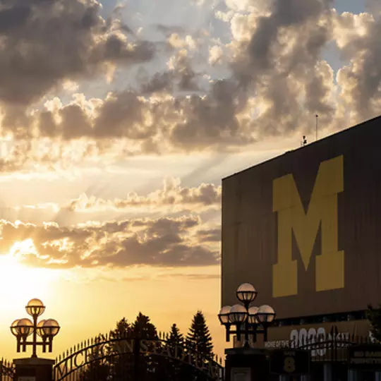 Sunrise at Michigan Stadium