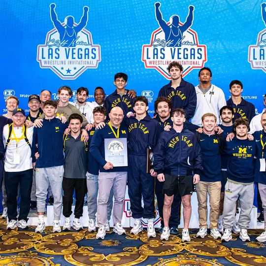 Wrestling Michigan Runner-Up Team Photo - Cliff Keen Las Vegas Invitational (Sam Janicki)