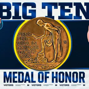 2025 Big Ten Medal of Honor - Julia Fliegner, Paul Juda