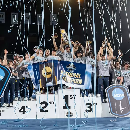 Men's Gymnastics NCAA Podium Celebration