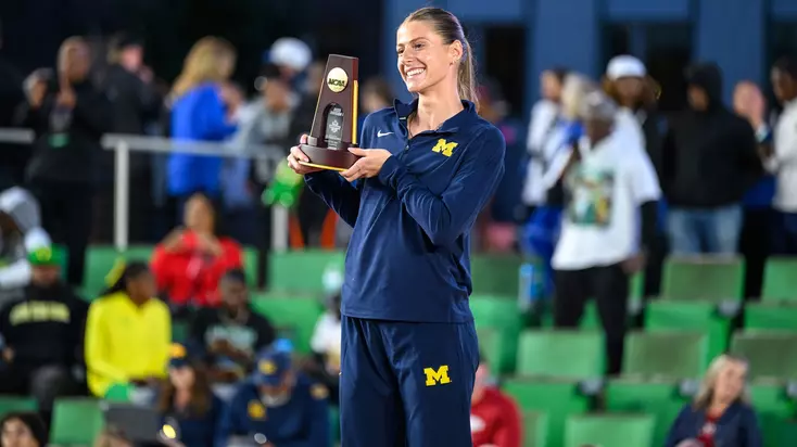 NCAA Champion, Record Breaker Sutherland Reflects on Journey, U-M Career