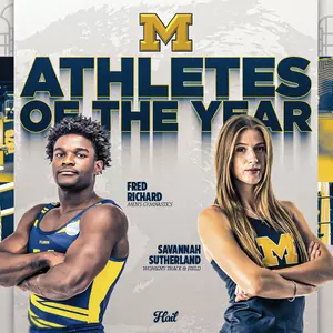 Fred Richard and Savannah Sutherland: UM Athletes of the Year