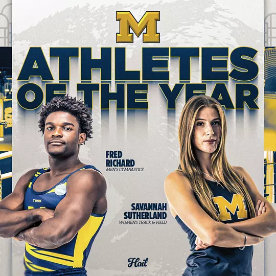 Fred Richard and Savannah Sutherland: UM Athletes of the Year
