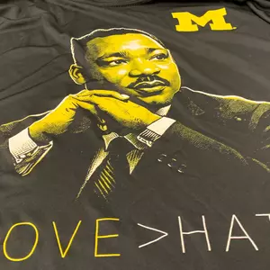 Michigan Men's Basketball MLK Promotional Shirt