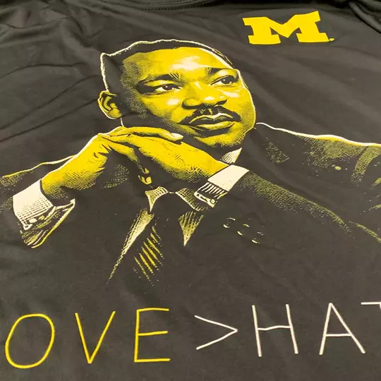 Michigan Men's Basketball MLK Promotional Shirt
