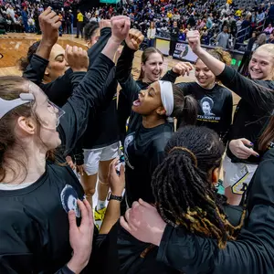 Women's Basketball Team Huddle