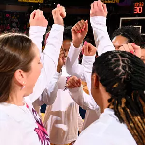 Women's Basketball Team Huddle