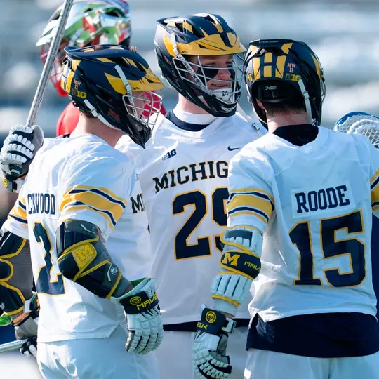 Men's Lacrosse Goal Celebration