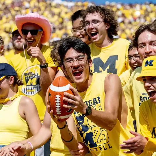 Michigan football student section crowd generic