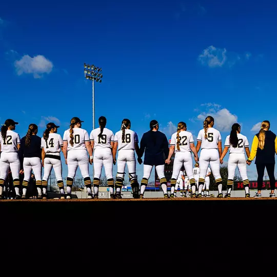 Softball Team Pregame Lineup