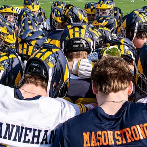Michigan Men's Lacrosse Huddle