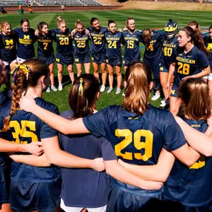 Women's Lacrosse Team Huddle