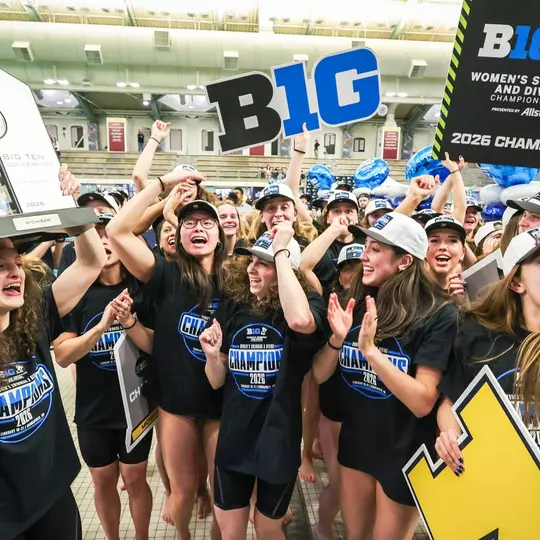 Women's Swimming and Diving Big Ten Champions