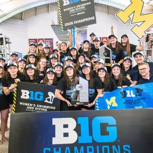 Women's Swimming and Diving Big Ten Champions Team Photo