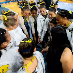 Women's Gymnastics Team Huddle