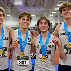 From left: Trent McFarland, Brendan Herger, Camden Law, Will Barhite