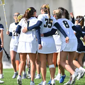Michigan Women's Lacrosse Huddle