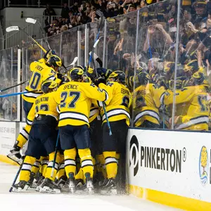 Ice Hockey OT Goal Celebration vs. Michigan State