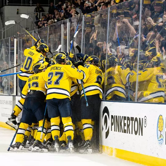 Ice Hockey OT Goal Celebration vs. Michigan State