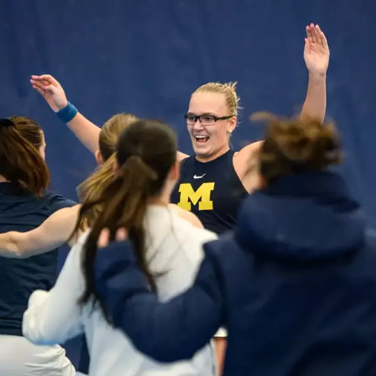 Michigan Women's Tennis Celebration