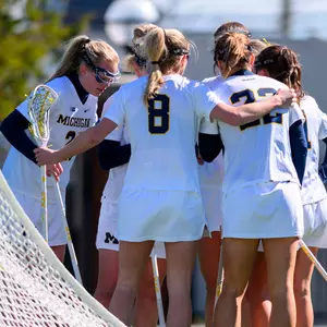 Women's Lacrosse Group Huddle