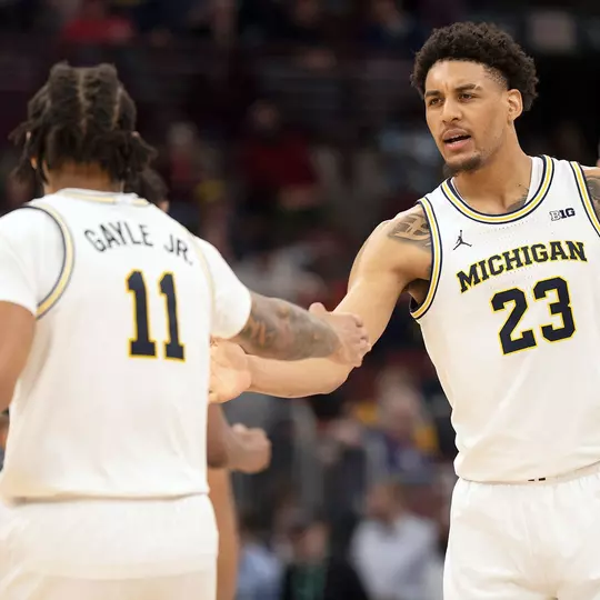 Roddy Gayle Jr., left, and Yaxel Lendeborg