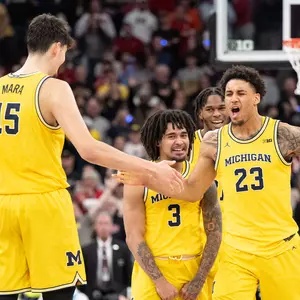 From left: Aday Mara, Elliot Cadeau, Morez Johnson Jr., Yaxel Lendeborg