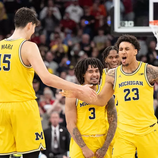 From left: Aday Mara, Elliot Cadeau, Morez Johnson Jr., Yaxel Lendeborg