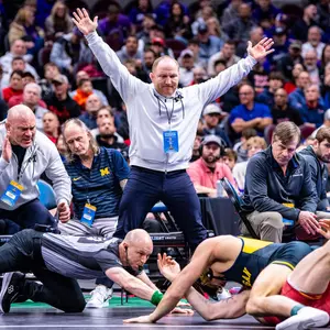 Wrestling Coaches Cheering