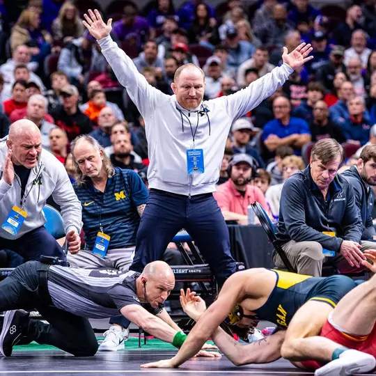 Wrestling Coaches Cheering