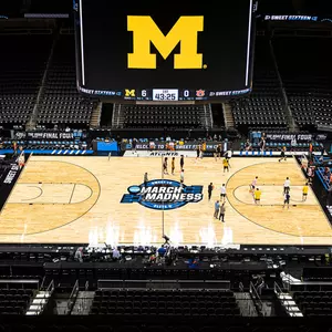 Men's basketball March Madness NCAA Tournament court
