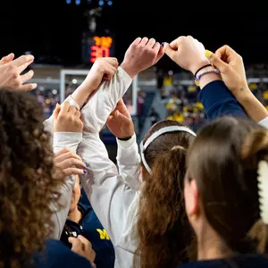 Women's Basketball Team Huddle