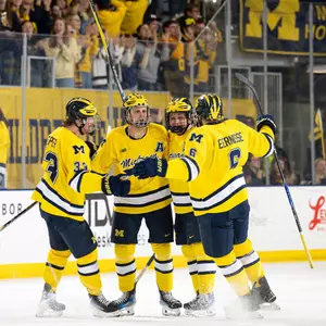 Ice Hockey Group Celebration