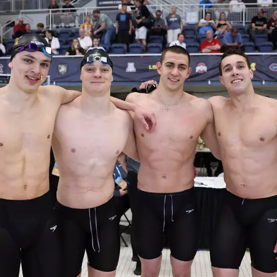 From left: Jack Wilkening, Ole Eidam, Tyler Ray, Luka Mladenovic