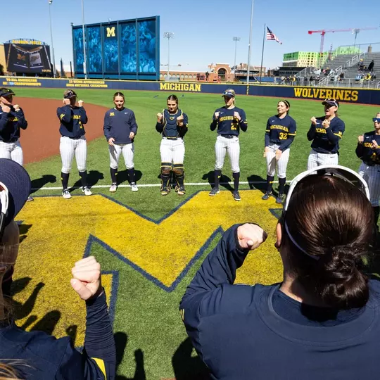 Softball Team Huddle