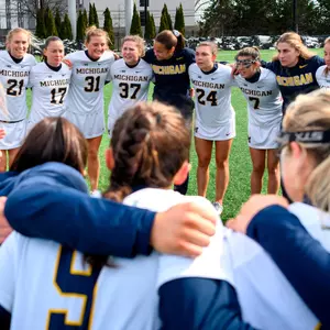 Women's Lacrosse Team Huddle