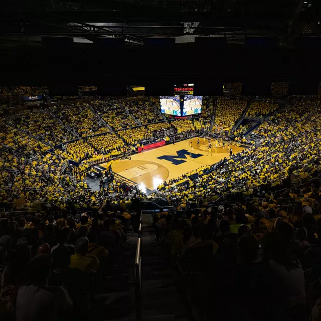 Crisler Center generic maize out 2025-26 season