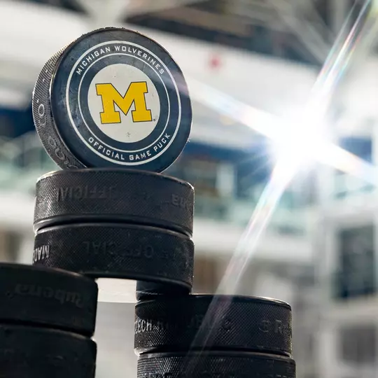 Ice Hockey Puck Stack
