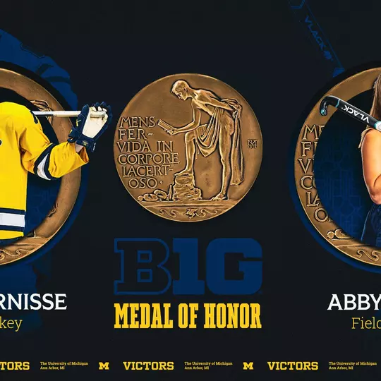 Josh Eernisse and Abby Tamer Big Ten Medal of Honor Recipients for 2026